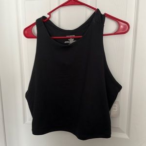 Black Crop Tank Top